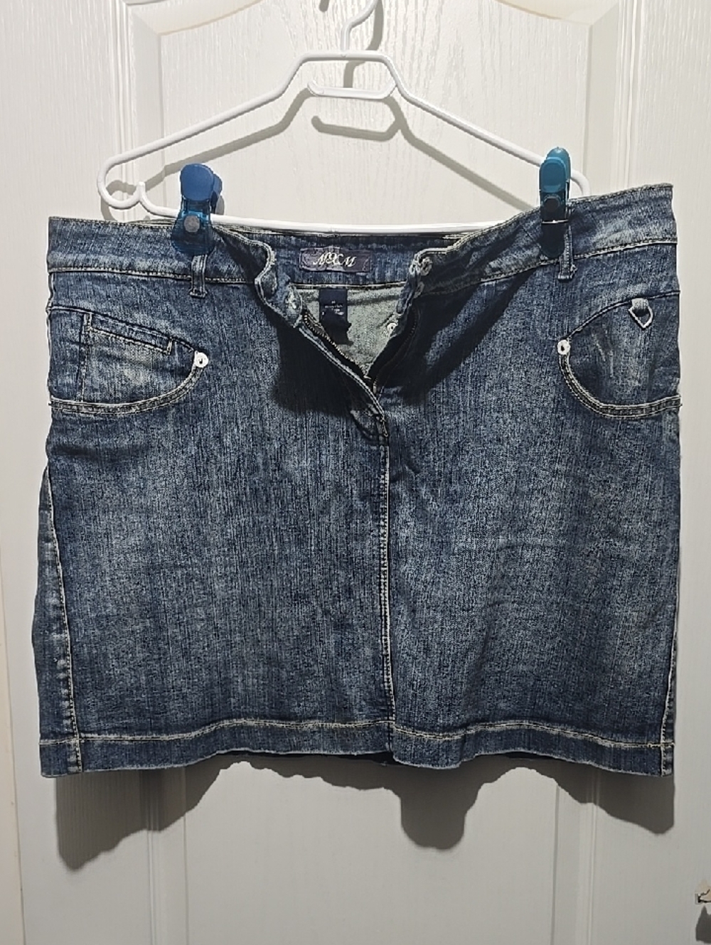 MXM Denim Mini Skirt - Blue Wash